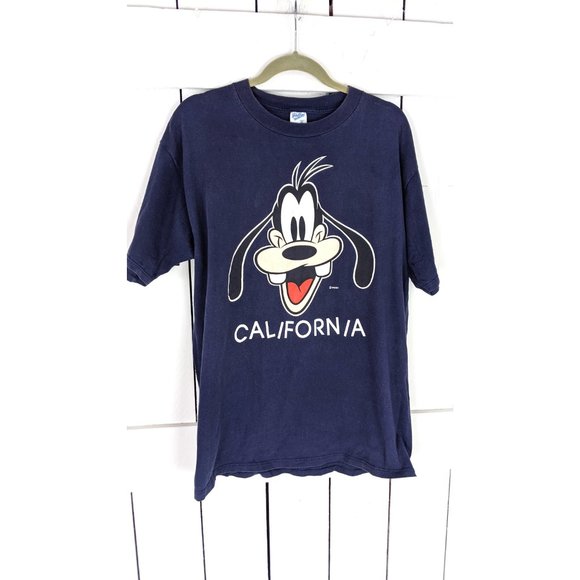 Vintage Disney Goofy California blue cotton short sleeve tshirt tee XL - Picture 2 of 5